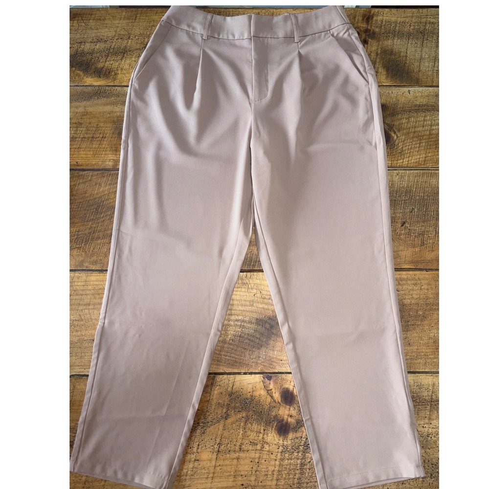NWT Halara Womens Tan Straight Leg Lightweight Stretchy Dress Pants Size Large